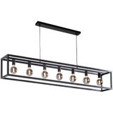 Zwarte Hanglamp industrieel design | Fragola | 170 CM | E27 fitting