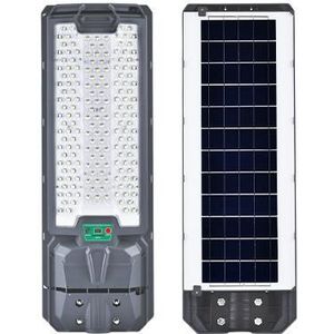 LED Solar Straatlamp met Sensor | Ø50mm | 300 Watt | IP65 - Sproeidicht | Zwart | Met Afstandsbediening