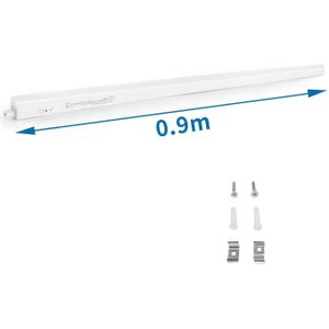 Led T5 Armatuur - 90 cm - Incl. Lamp - 6500K - 1000 Lumen - 10W