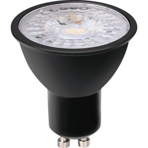 LED Spot GU10 | Zwart | 5Watt | 400lm | Dimbaar | 2700K - Warm wit (827)