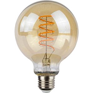 Highlight - LED Filament globe lamp | Amber | G80 | 9 Watt | Dimbaar | 2200K - Extra warm