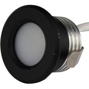 LED Veranda inbouwspot | Mini | Ø31mm | 1.5 W | Dimbaar - Zwart | 2700K - Warm wit (827)