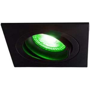 Smart Tuya Inbouwspot Zwart 5W | Rond | 80 mm | 2700-6500K en full-colour