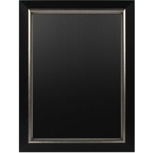 Krijtbord Salieri Zwart/Zilver 60x80 cm