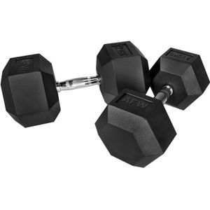 Zeshoekig dumbbells (paar) AFW - 25kg