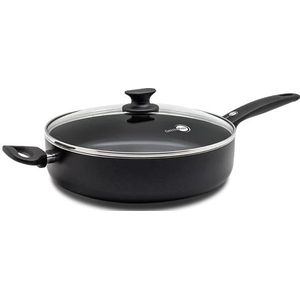 GreenPan Cambridge hapjespan met deksel 28cm - zwart - inductie - PFAS-vrij