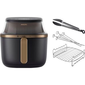 Philips Airfryer XL 3000 Serie NA332/00 + Dubbellaagse kookset