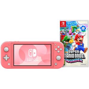 Nintendo Switch Lite Koraal + Super Mario Bros. Wonder
