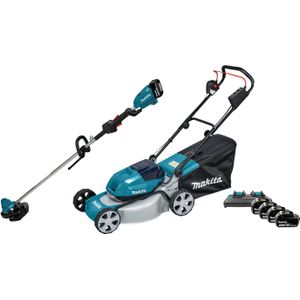 Makita DLM463PT incl. 5,0 Ah Accu (2x) + Makita DUR190LZX9 + 5,0 Ah 18V Accu (2x)