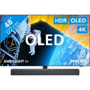 Philips 48OLED809 - Ambilight (2024) + JBL Bar 300 Zwart