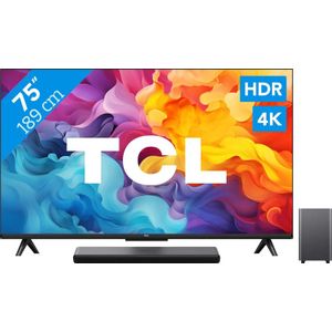 TCL 4K Led 75P61B (2024) + Soundbar