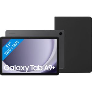 Samsung Galaxy Tab A9 Plus 11 inch 64GB Wifi Grijs + BlueBuilt Book Case Zwart