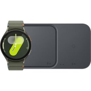 Samsung Galaxy Watch 7 Groen 44mm + Duo Draadloze Oplader