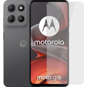 Motorola Moto G15 128GB Grijs 4G + Just in Case Tempered Glass Screenprotector