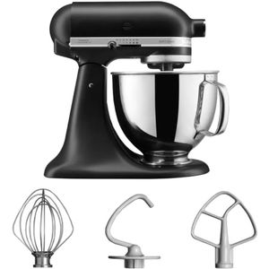 KitchenAid - Artisan - Keukenmachine - Matzwart - Roestvrijstaal - 5 Liter