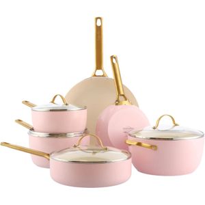 GreenPan Padova Reserve Pannenset 10-delig Blush Pink