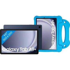 Samsung Galaxy Tab A9 Plus 11 inch 128GB Wifi Blauw + BlueBuilt Kids Cover Blauw