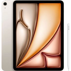 Apple iPad Air (2024) 11 inch 256GB Wifi Witgoud + Apple Pencil Pro