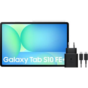 Samsung Galaxy Tab S10 FE Plus 13,1 inch 128GB Wifi en 5G Grijs + Oplaadpakket