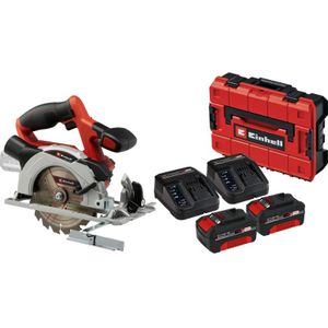 Einhell TE-CS 18/150 Li Solo 4,0 Ah Accu (2x) E-Case S-F Starterspakket
