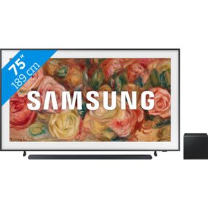 Samsung The Frame 75LS03D (2024) + Samsung HW-S800D Zwart