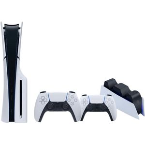PlayStation 5 Slim Disc Edition + Extra Controller Wit + Oplaadstation