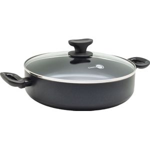 Greenpan Torino Keramische Hapjespan - 28 cm - met glazen deksel