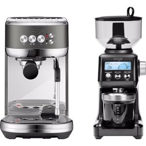 Sage The Bambino Plus Black Stainless + Koffiemolen