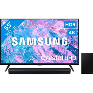 Samsung Crystal UHD 55CU7040 (2024) + Soundbar