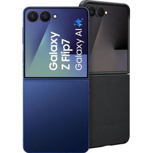 Samsung Galaxy Z Flip 7 256GB Blauw 5G + Samsung Kindsuit Back Cover Zwart