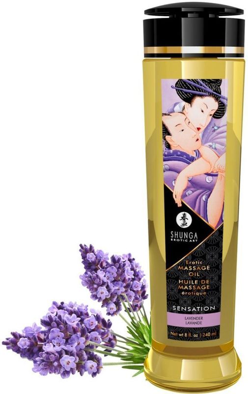 Massageöl mit Duft 'Erotic Massage Oil' | vegan, kaltgepresste natürliche Öle Shunga 240 ml