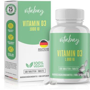 Vitabay Vitamin D3 Depot 1000 I.e. 500 St Tabletten