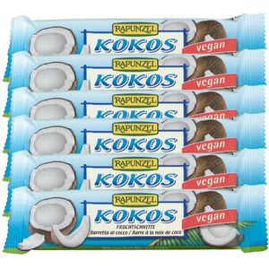 Rapunzel Bio Fruchtschnitte, Kokosnuss 6x40 g Riegel