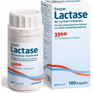 Lactase 3.300 FCC 200 mg Kapseln 100 St