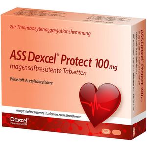 ASS Dexcel Protect 100 mg magensaftres.Tabletten 50 St Tabletten magensaftresistent