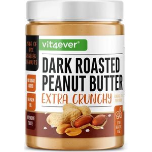 vit4ever 100% Erdnussbutter (Dark Roasted Crunchy) 1 g Creme
