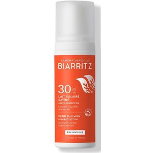 Laboratoires DE Biarritz Lait Solaire Satiné SPF 30 - solaire satiné haute protection 100 ml Milch