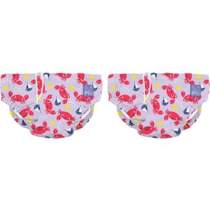 Bambino Mio, Wiederverwendbare Schwimmwindel, Krabbe, M (6-12 Monate) x2 2x1 St Windeln