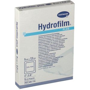 Hydrofilm Plus Transparentverband 5x7,2 cm 5 St Verband