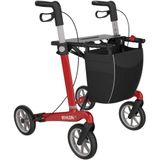 Rehasense Carbon Rollator Athlon SL mit Softbereifung M Rot 1 St