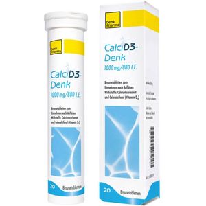 Calci D3-Denk 1.000 mg/880 I.e. Brausetabletten 20 St