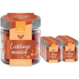 naschlabor 8 Gläser Fruchtgummi Lieblingsmensch Groß-Verpackung 960 g