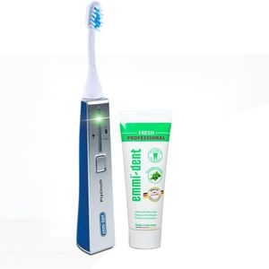 Emmi-Dent Platinum Ultrasch.Zahnb.Basis-Set blau 1 St Kombipackung