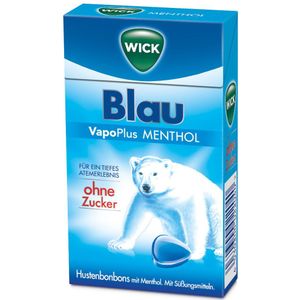 Wick Blau Menthol Bonbons o.Zucker Clickbox 46 g