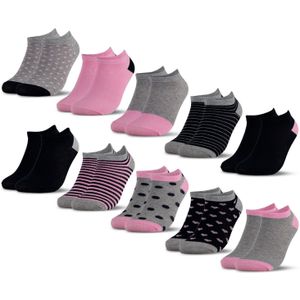 Occulto Kinder Sneaker Socken 10er Pack (Modell: Mikl) Pink 35-38 10 St