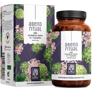 Gaba mit Baldrian, Hopfen & L-Tryptophan - Abendritual Naturtreu® 45,9 g Kapseln