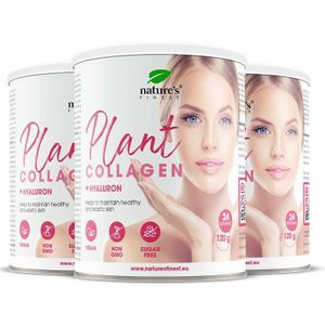 Nature's Finest pflanzliches Kollagen Booster - Vegane mit Hyaluronsäure und Biotin 3x120 g