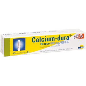 Calcium Dura Vit D3 Brause 600 mg/400 I.e. 50 St Brausetabletten