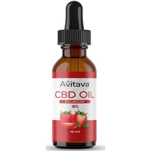 Avitava CBD Öl im Vollspektrum 10% Erdbeere 10 ml