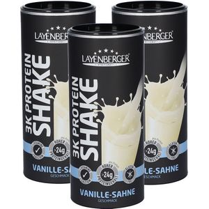 Layenberger 3K Protein-Shake, Vanille-Sahne 3er-Set 3x360 g Pulver